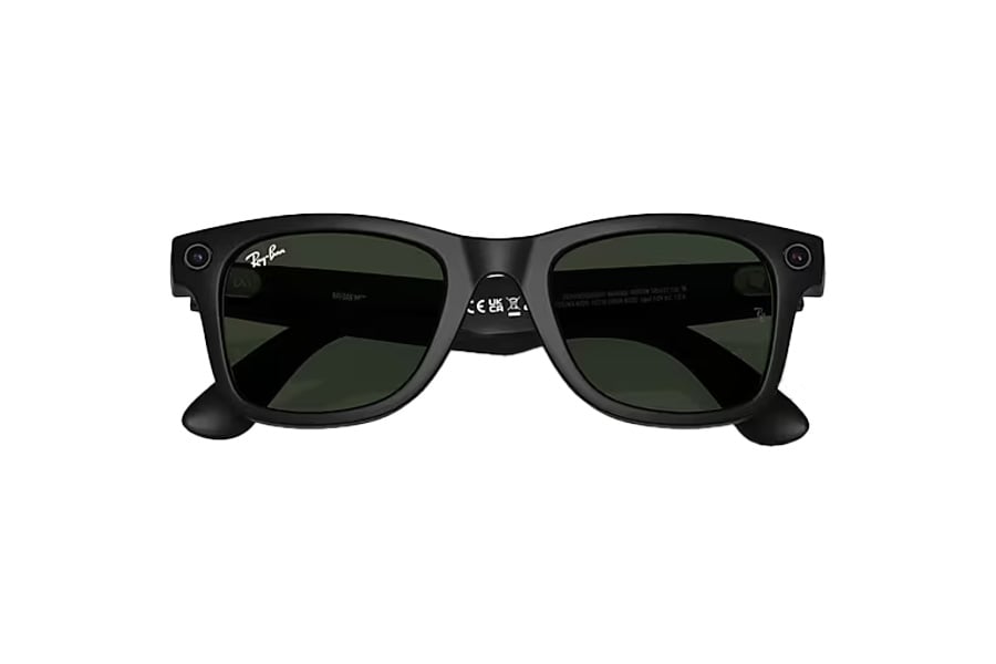 RAY BAN Meta Wayfarer Sunglasses Black Frame with Transition Lenses